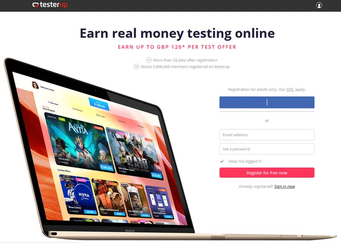 Join testerup and earn real money playing games as an online tester 