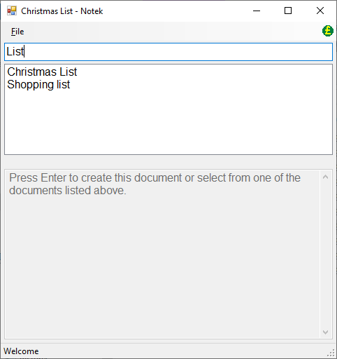 Make notes quickly Notek screenshot